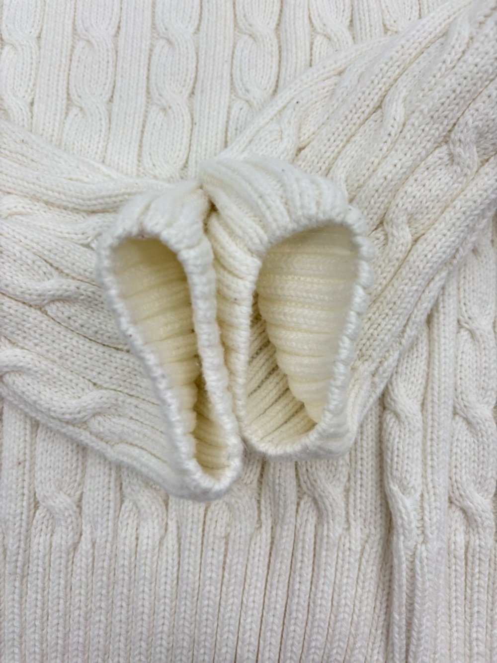 Lilly Pulitzer Sweater Vintage White Cable Knit - Picture 7 of 8